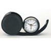 <p>:   <strong>040 1142<br />                  Metal alarm clock in PU pouch, black</strong></p>